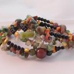 Bracelet, Indian Agate With Fresh Water Pearls