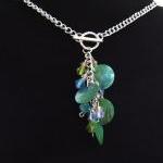 Paua Shell And Crystal Necklace